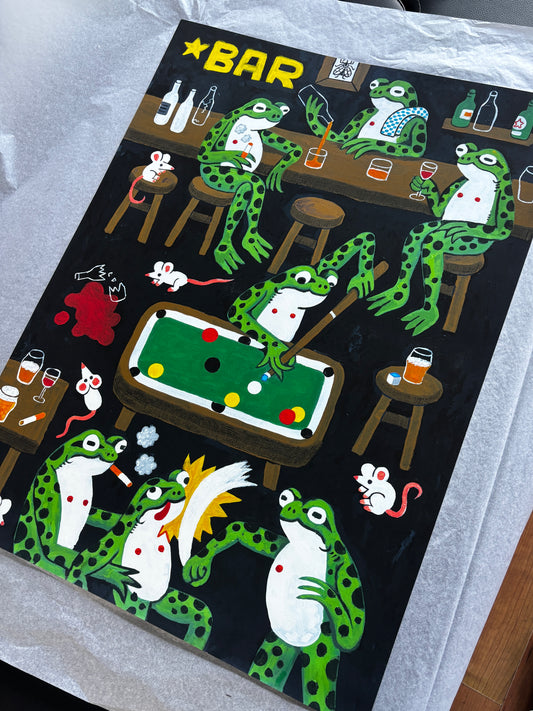 2am Frogs - Print