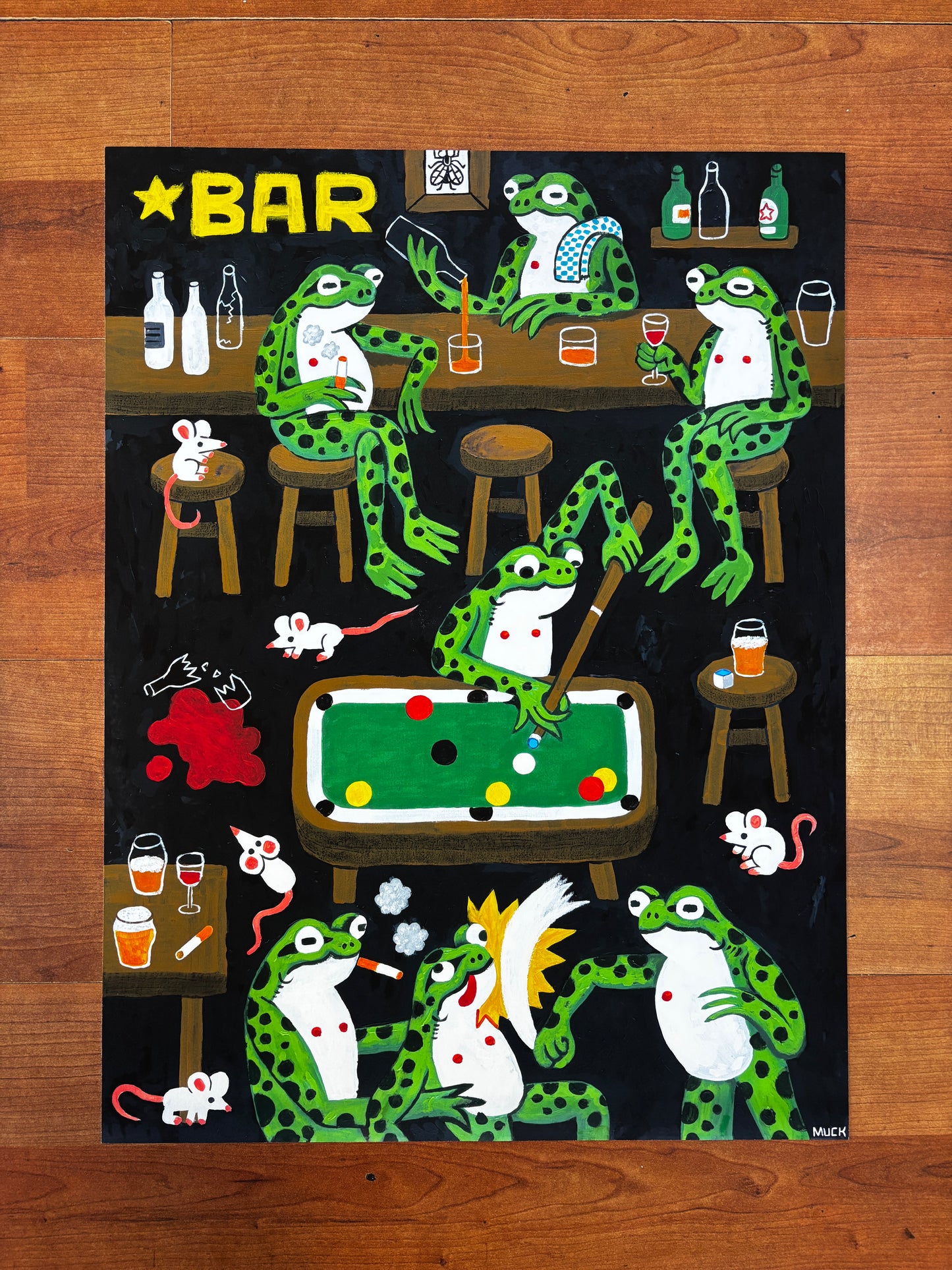 2am Frogs - Print